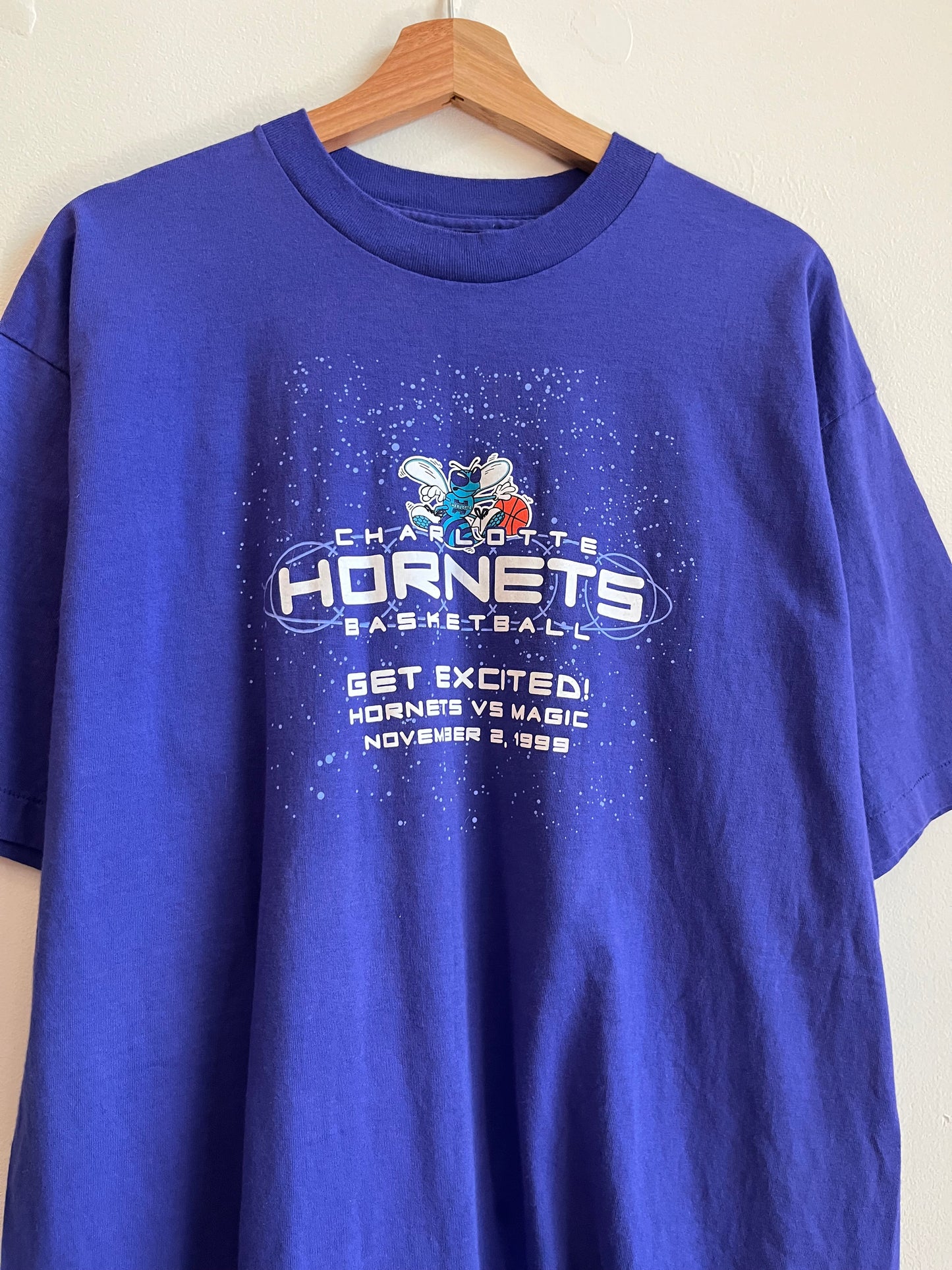 1999 Charlotte Hornets v Orlando Magic Purple Tee (XL)
