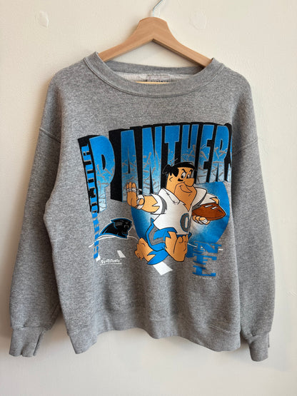 1993 Carolina Panthers Vintage Fred Flintstones Crewneck (L)