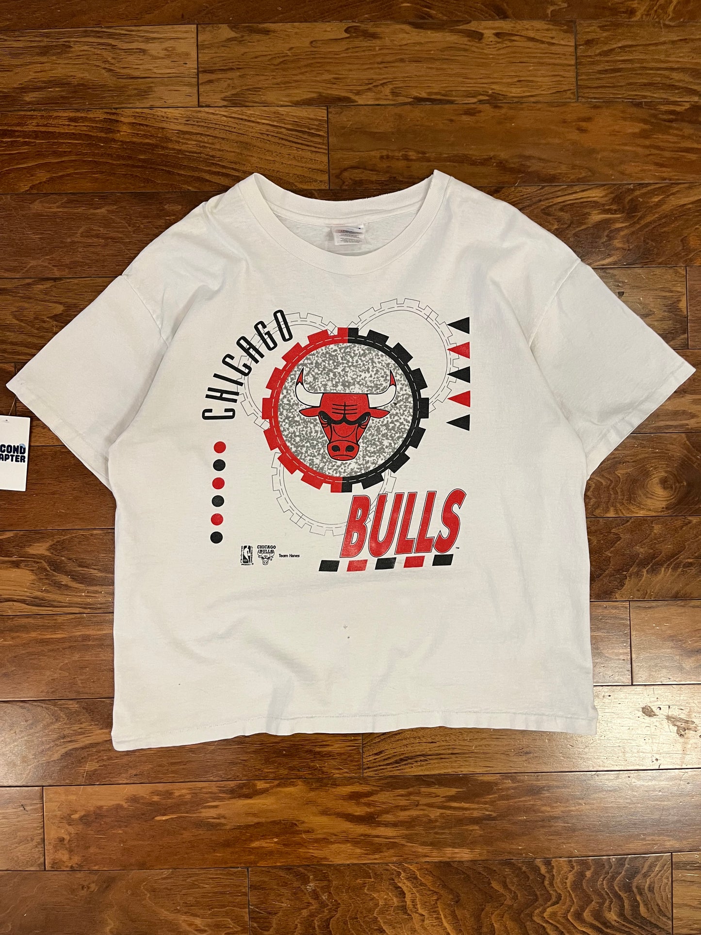 90s Chicago Bulls Team Hanes Vintage NBA Graphic Tee (XL)
