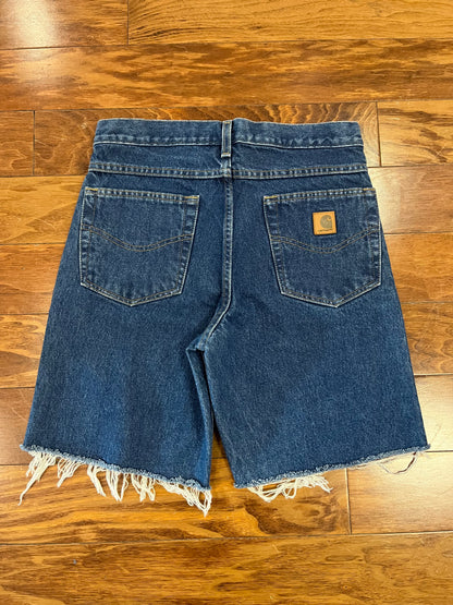 2016 Carhartt Dark Wash Jean Shorts (30)