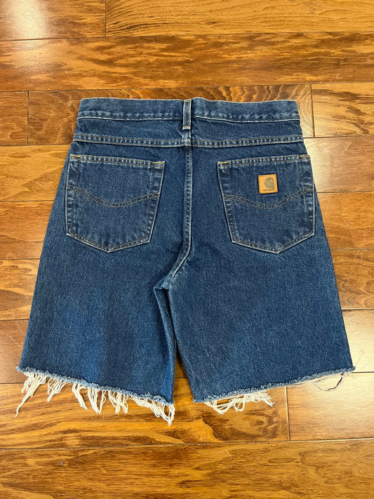 2016 Carhartt Dark Wash Jean Shorts (30)