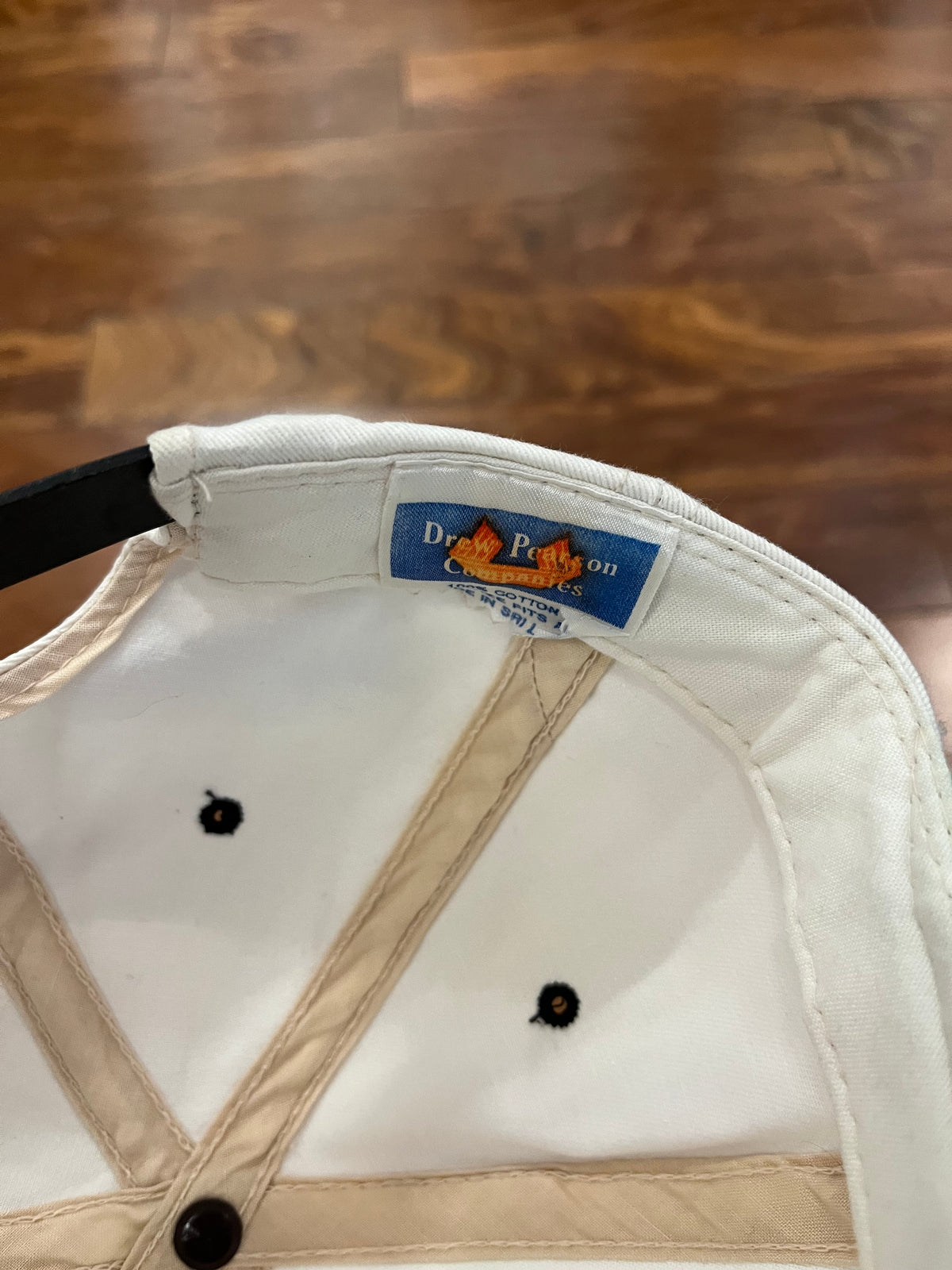 90s Carolina Panthers Spell Out White/Black Hat (OS)