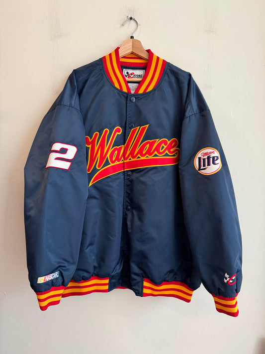 90s Rusty Wallace Chase Authentic Vintage Nascar Satin Jacket (XXL)
