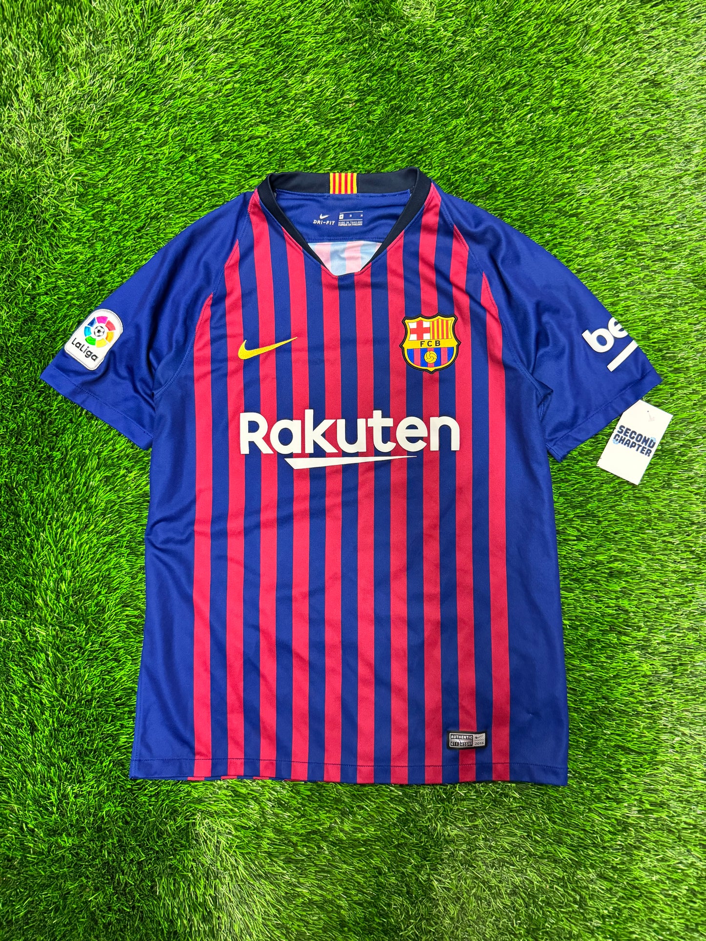 Nike FC Barcelona Lionel Messi #10 2018 Home Kit Jersey (M)