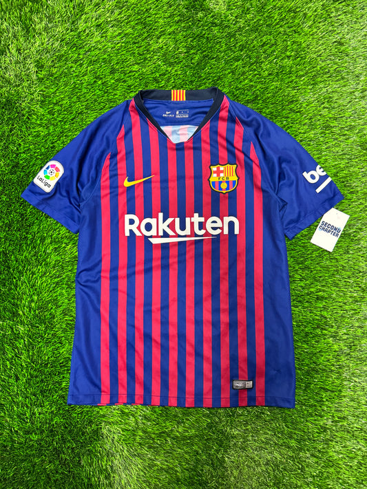 Nike FC Barcelona Lionel Messi #10 2018 Home Kit Jersey (M)