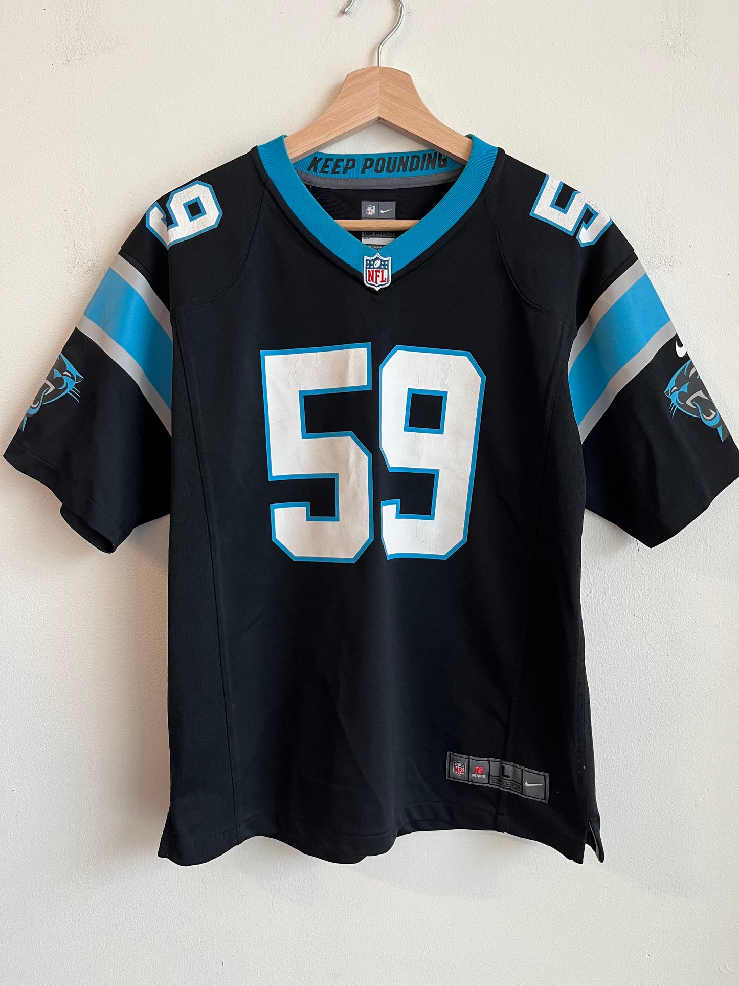 2016 Carolina Panthers Luke Kuechly Nike Jersey (Youth L)
