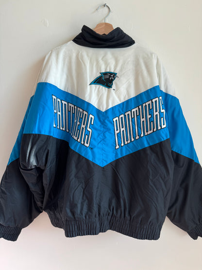 90s Carolina Panthers Logo 7 Puffer Jacket (L)