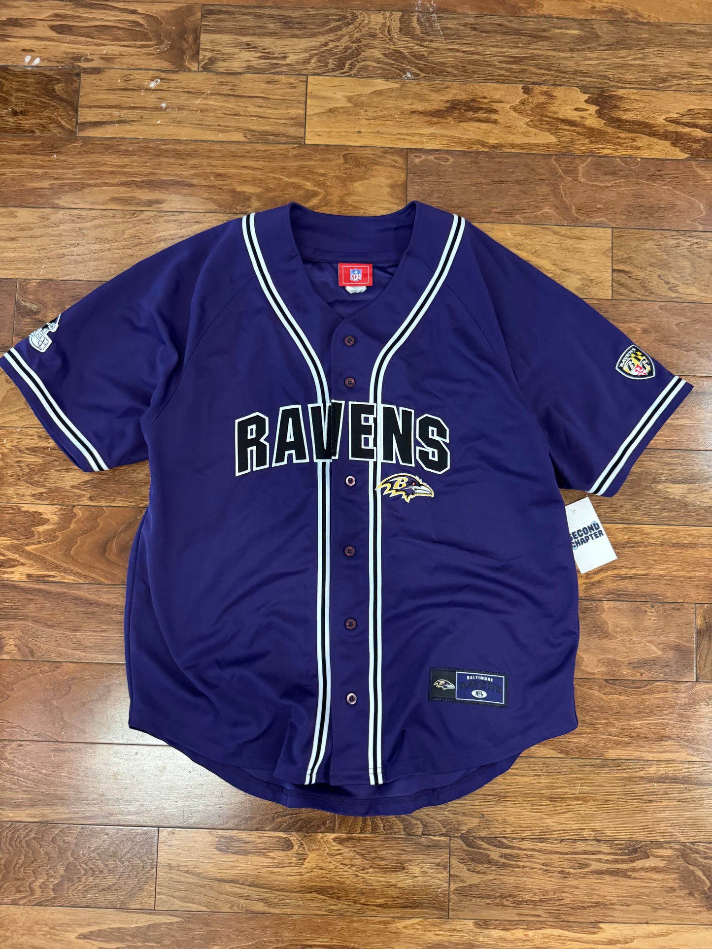 00s Baltimore Ravens Baseball Jersey (XL)