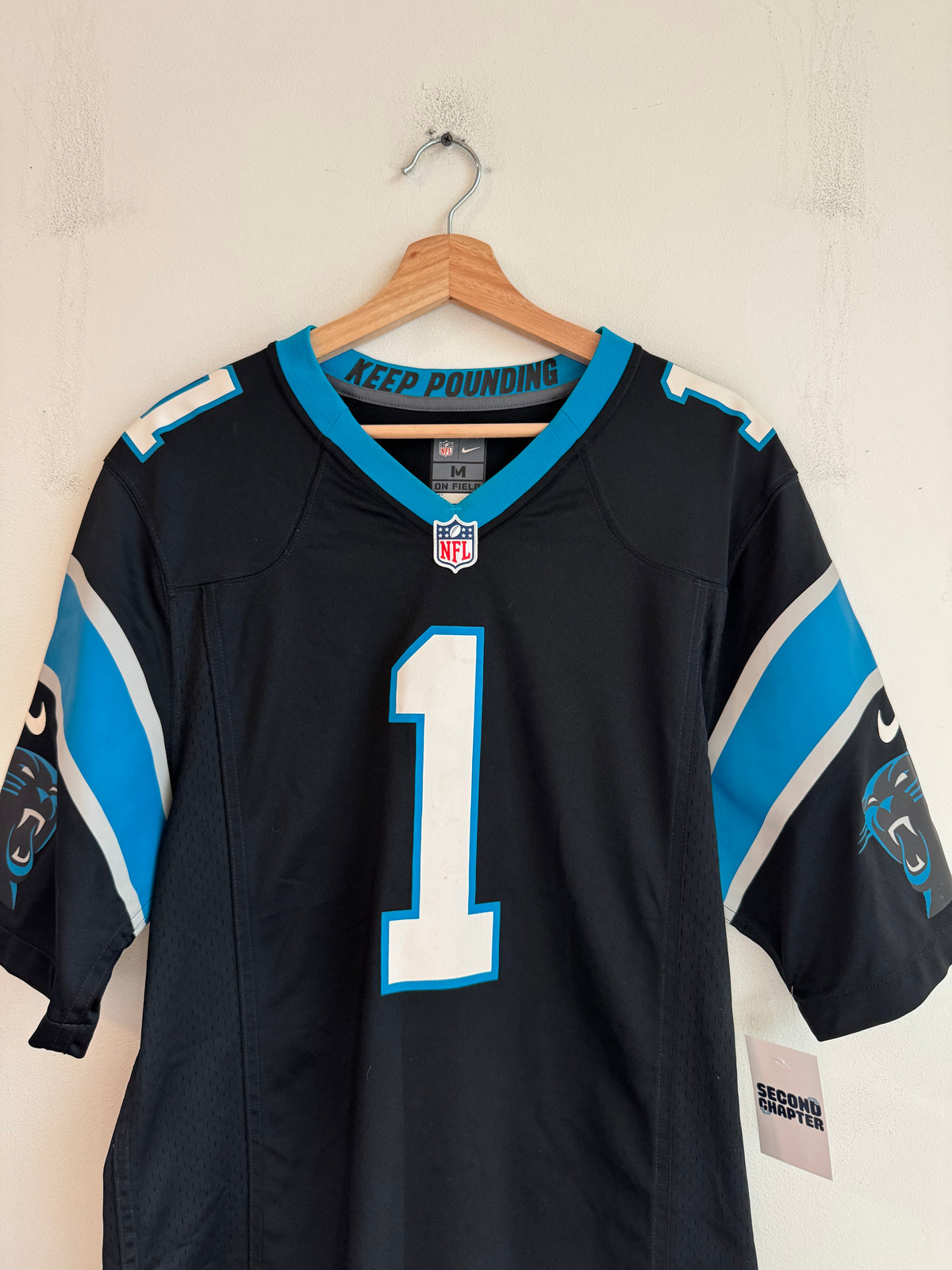 2010s Carolina Panthers Cam Newton Nike Home Jersey (M)