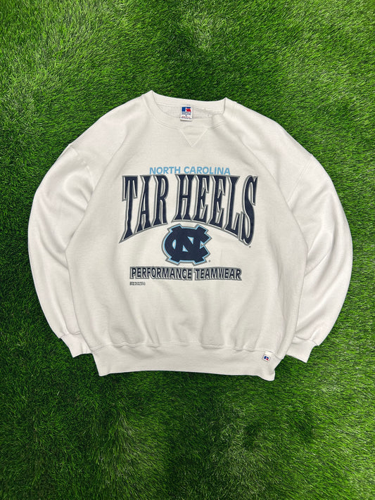 90s University Of North Carolina (UNC) Tar Heels Vintage Russell Crewneck (XL)