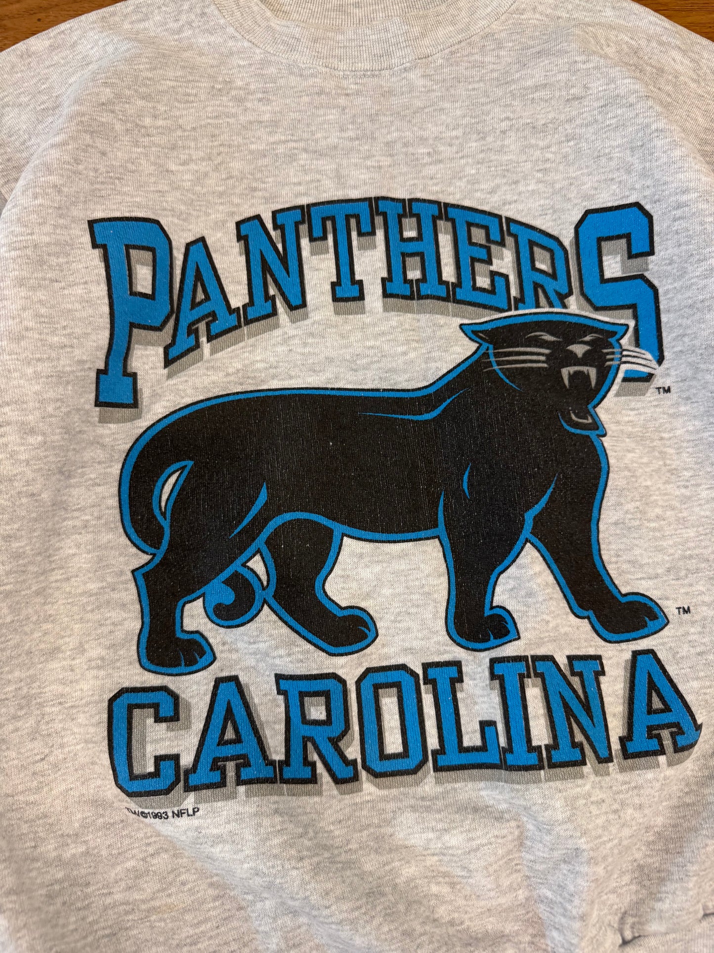 1993 Carolina Panthers Spell Out OG Cat Crewneck (M)