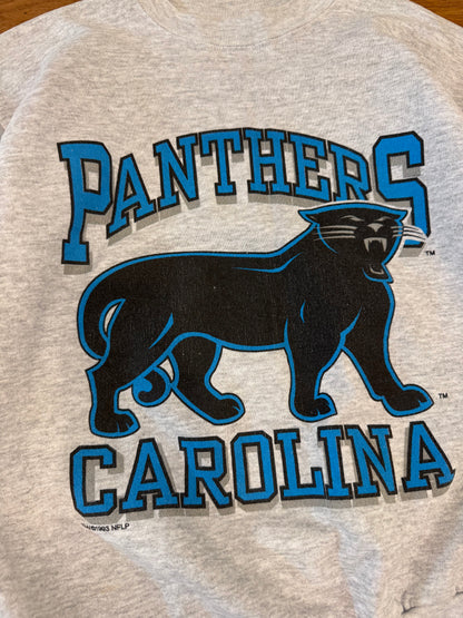 1993 Carolina Panthers Spell Out OG Cat Crewneck (M)
