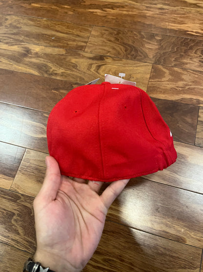 90s Nike Big Swoosh DS Red Hat (OS)
