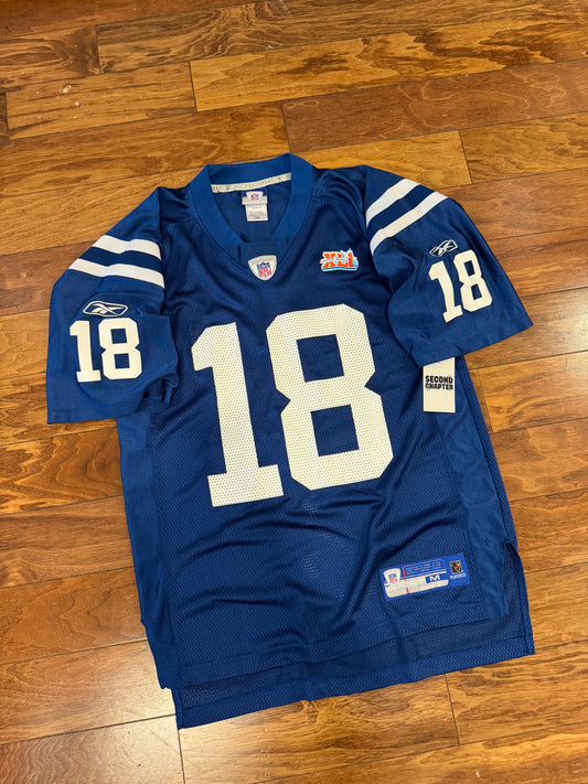 00s Indianapolis Colts Peyton Manning #18 Reebok NFL Jersey (M)