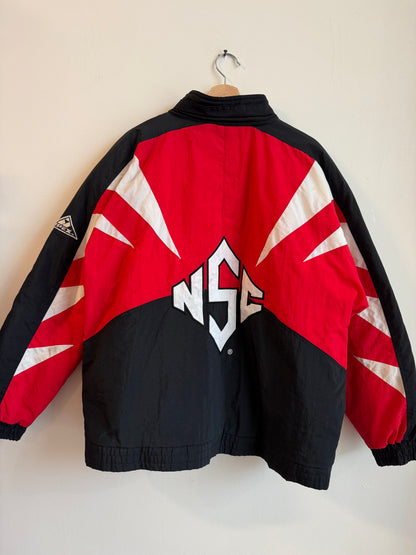 90s NC State (NCSU) Apex Shark Tooth Puffer Jacket (L)