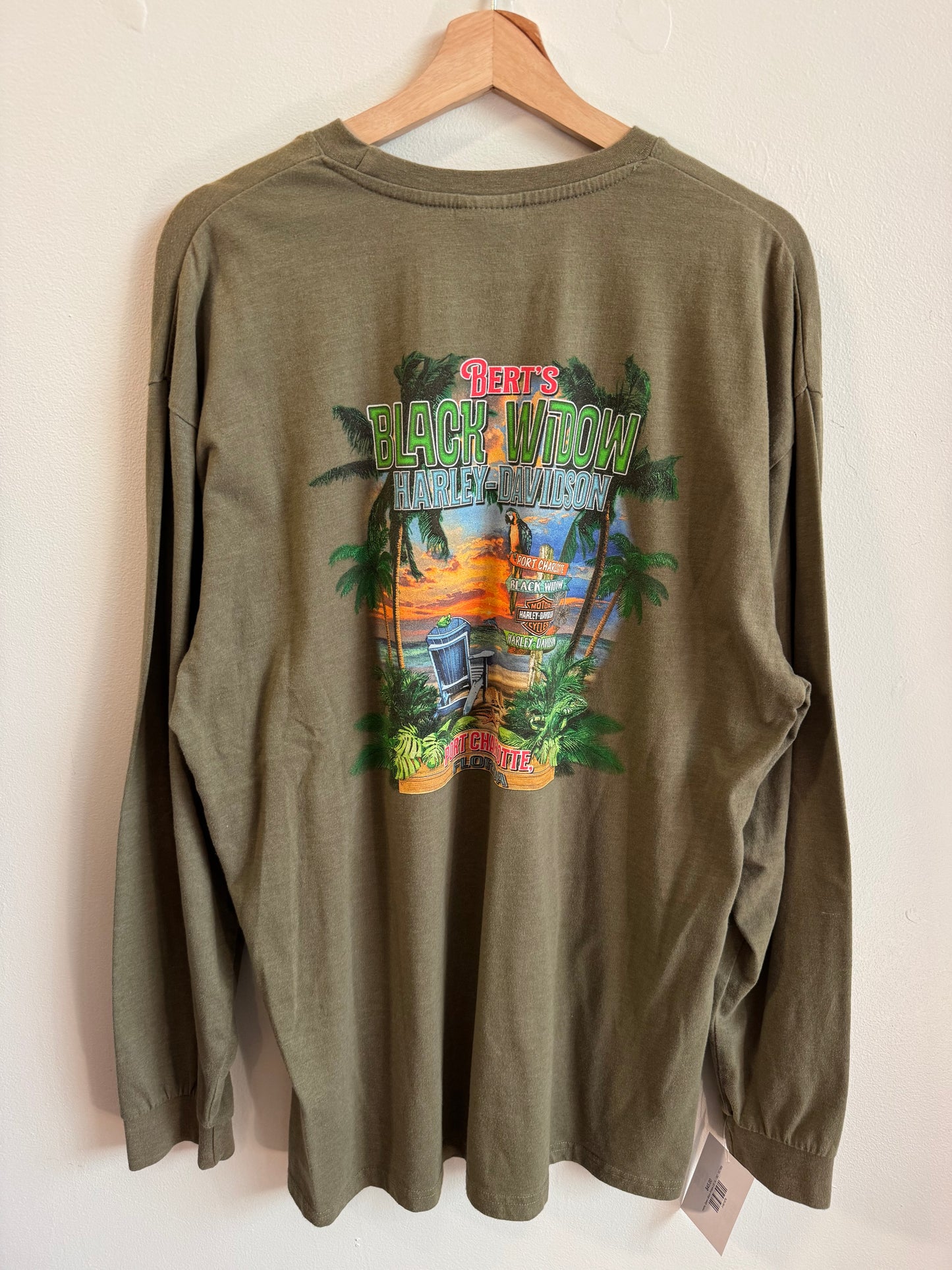 Harley Davidson Black Widow Long Sleeve Shirt (XL)