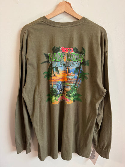 Harley Davidson Black Widow Long Sleeve Shirt (XL)