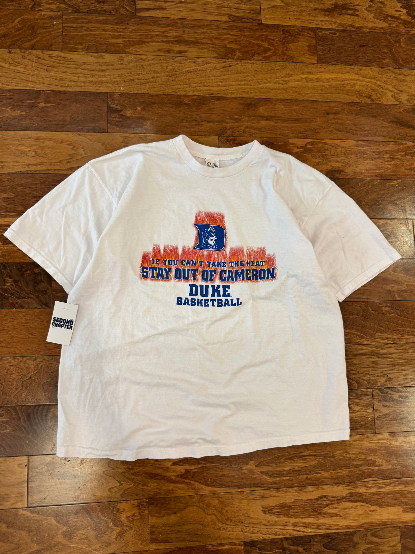 00s Duke Blue Devils Take The Heat Basketball Tee (XXL)