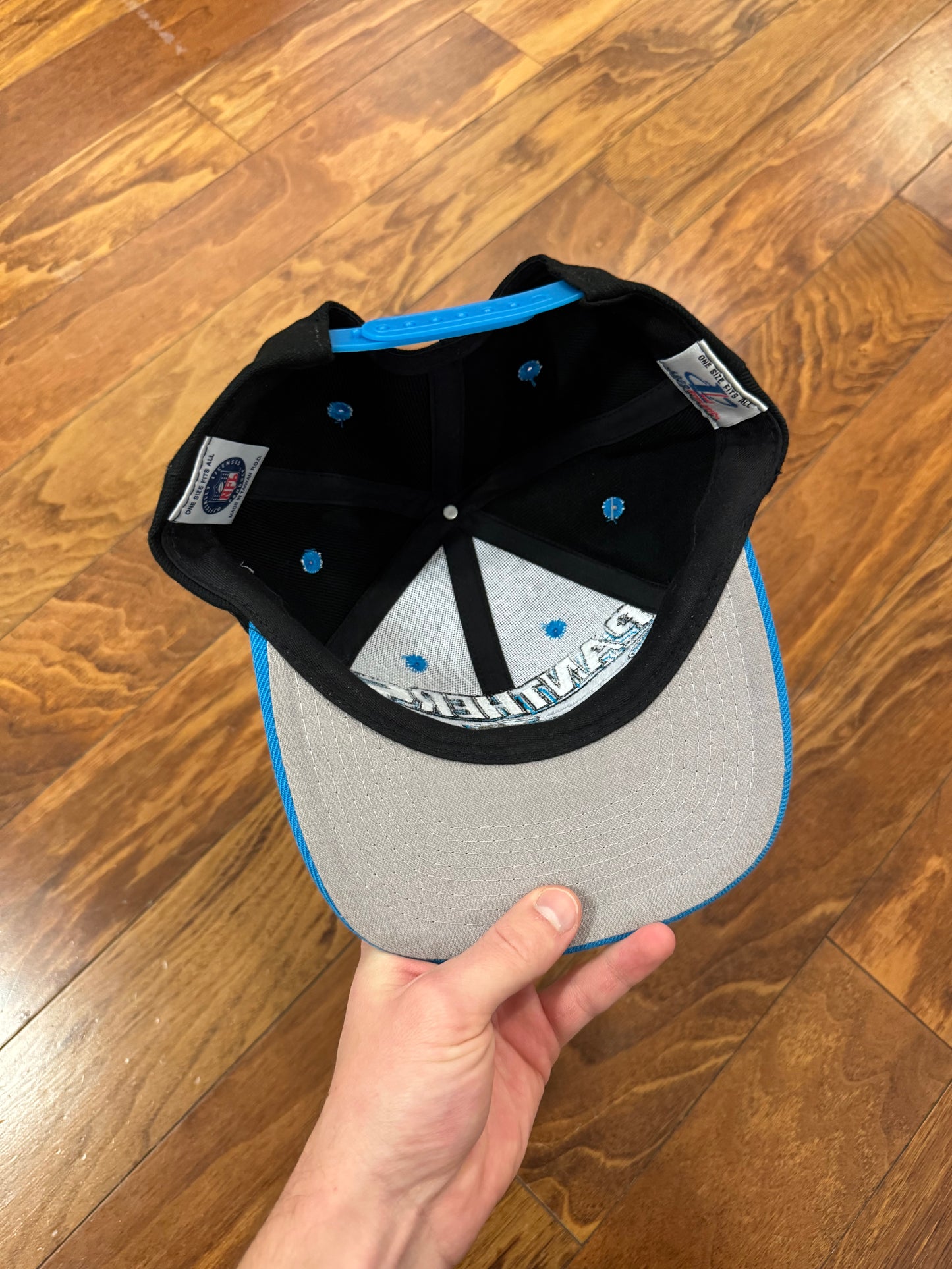 90s Carolina Panthers Logo Athletic Deadstock Vintage Sideline Hat (OS)