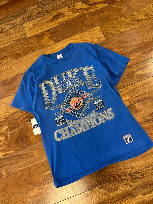 1992 Duke University Final Four Logo 7 Tee (L)