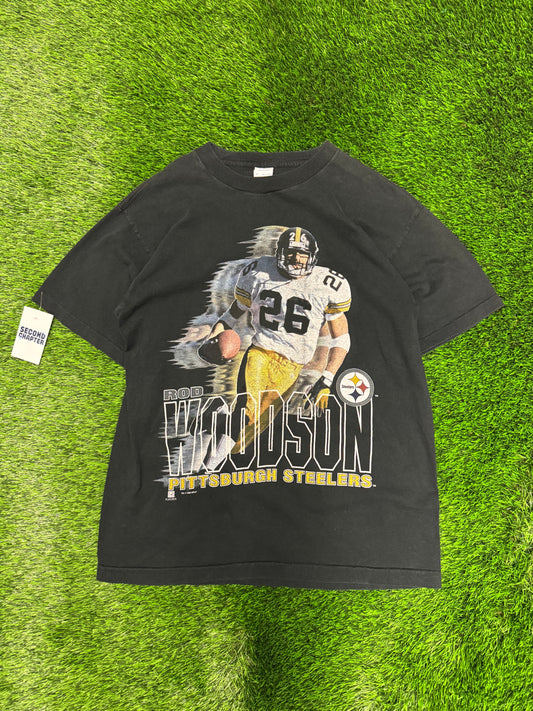 1995 Pittsburgh Steelers Rod Woodson Salem Tee (L)
