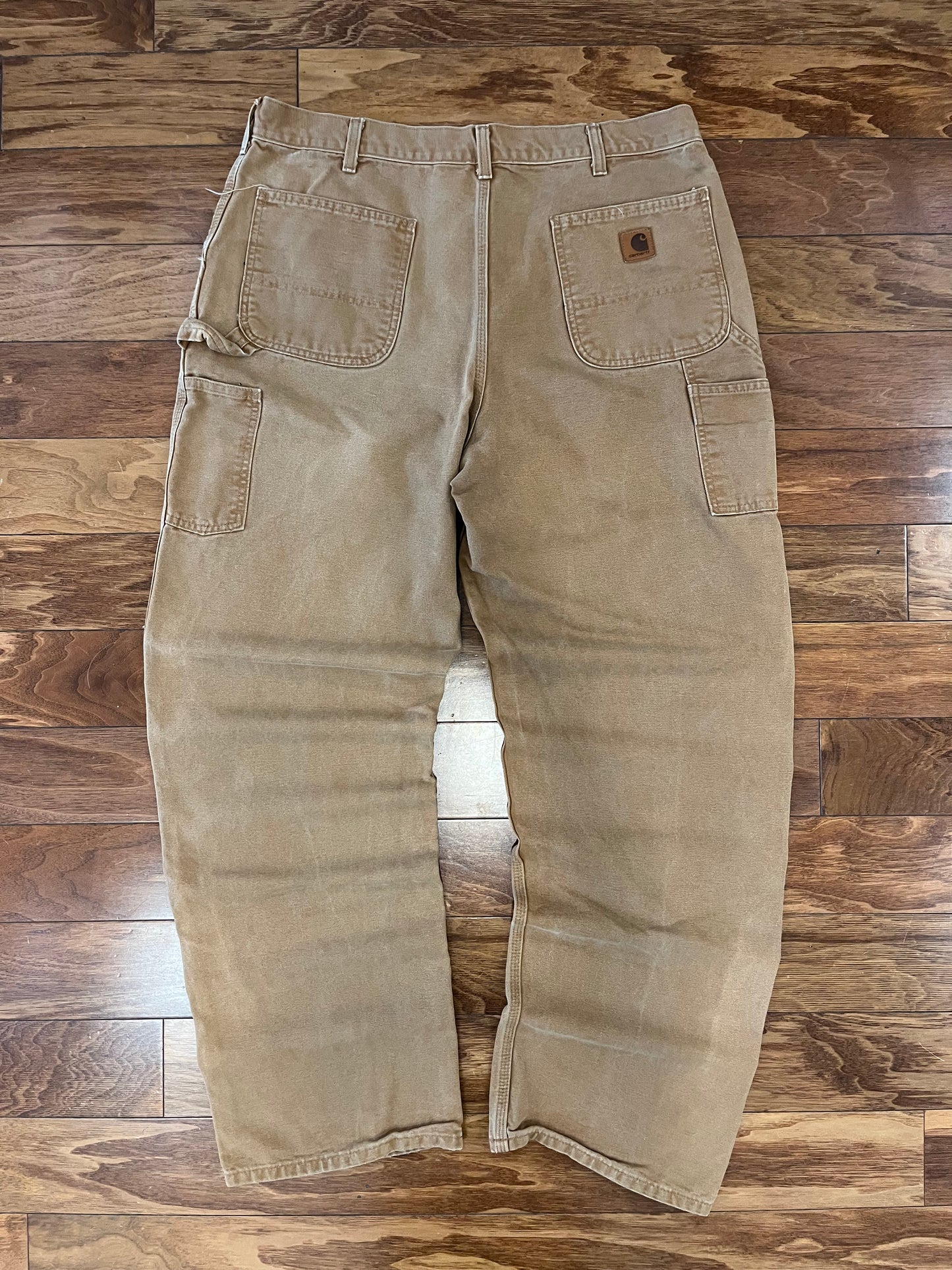 2015 Carhartt Dark Tan Carpenter Pants (38 x 36)