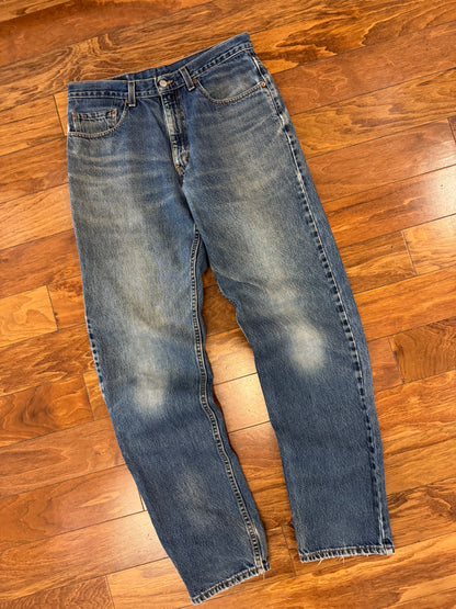 2001 Levi's 550 Vintage Mid Wash Jeans (33 x 34)