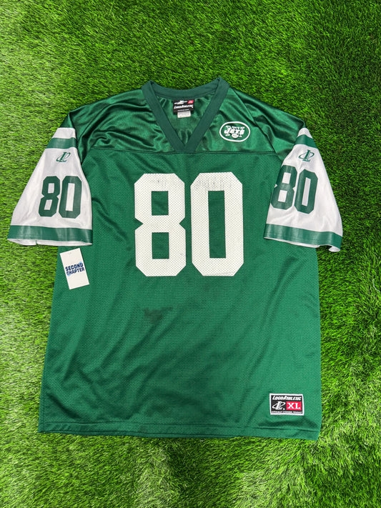 NY Jets Wayne Chrebet Logo Athletic #80 Jersey (XL)