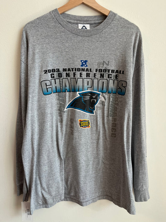 2003 Carolina Panthers Conference Champions Long Sleeve Shirt (XL)