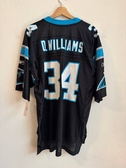 00s Carolina Panthers Deangelo Williams Reebok Home Jersey (M)