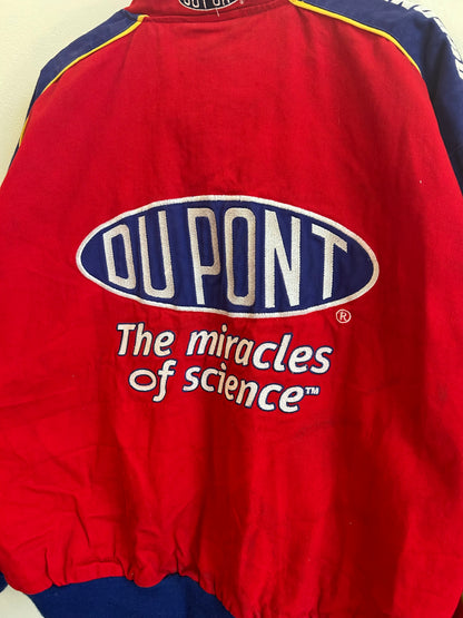 90s Nascar Jeff Gordon Dupont Flames Vintage Racing Jacket (XXL)
