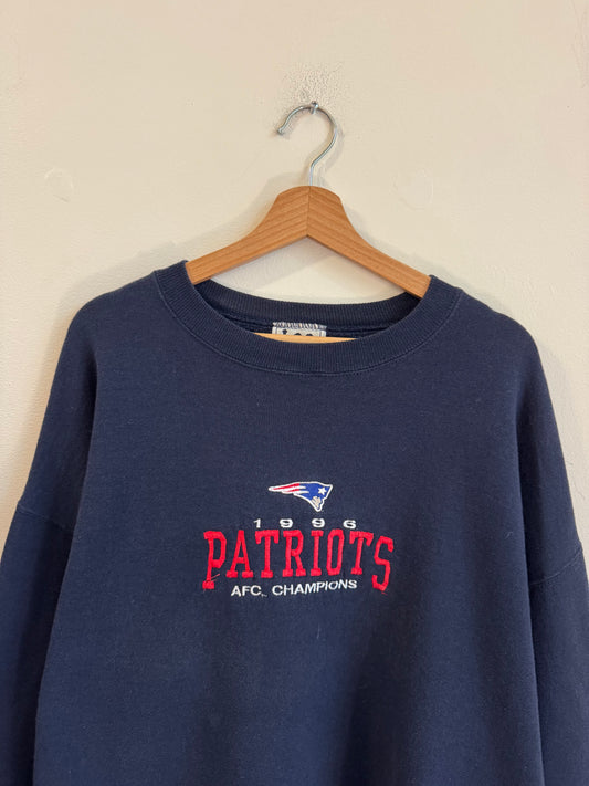 1996 New England Patriots AFC Champions Lee Crewneck (XL)
