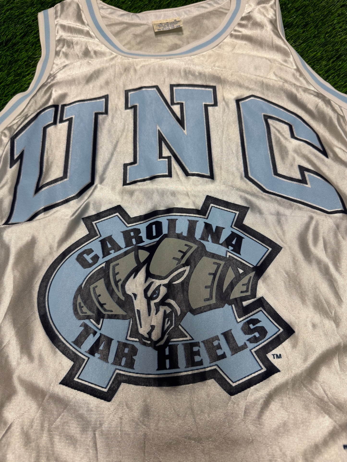 90s University of North Carolina (UNC) Michael Jordan Bottom Line NCAA Basketball Jersey (L)