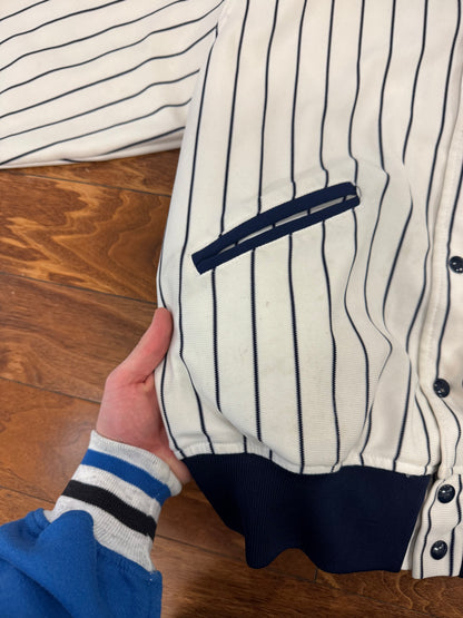 80s Chicago White Sox Vintage Pinstripe Coach Jacket (M)