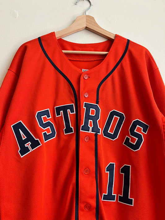2015 Houston Astros Evan Gattis 50th Anniversary Stitched Majestic Jersey (S)