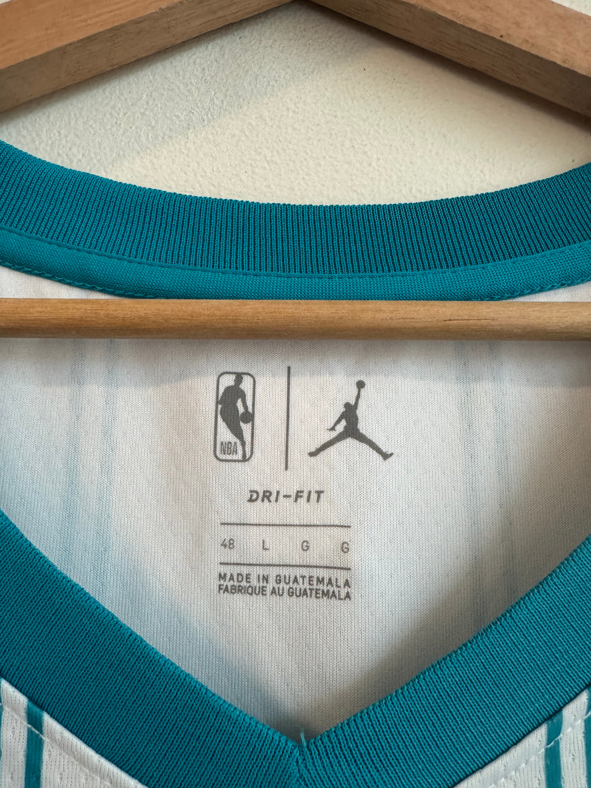 2020 Charlotte Hornets Devonte Graham Away Pinstripe Jordan Swingman Jersey (L)