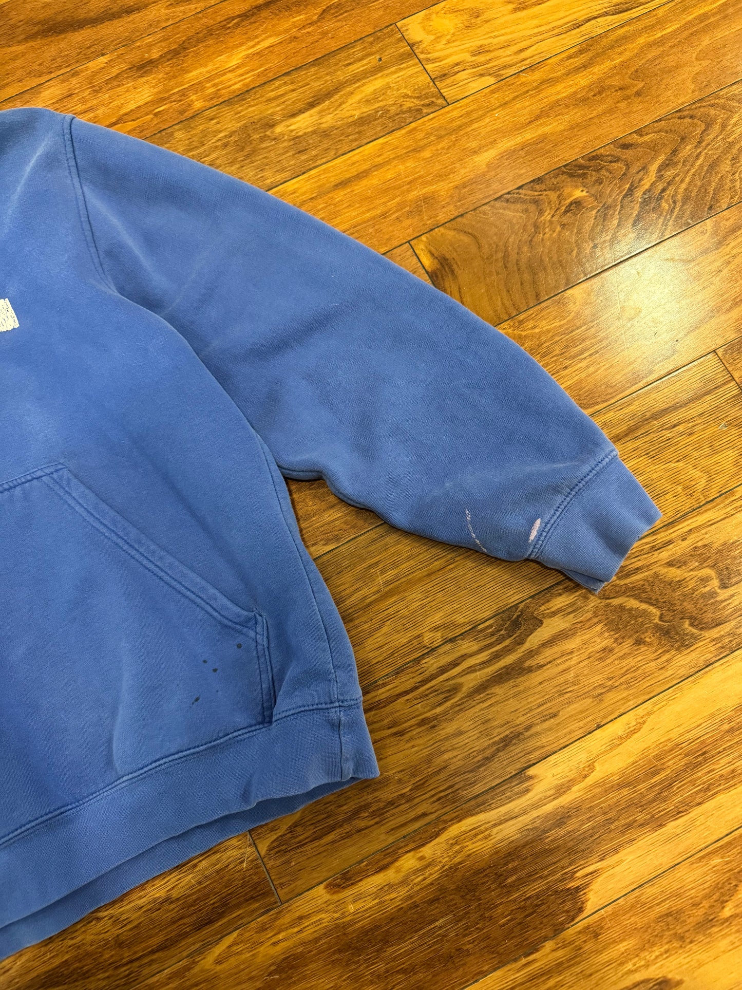 00s Nike Spell Out Swoosh Blue Hoodie (M)