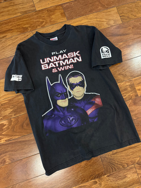 1997 Batman & Joker Vintage Taco Bell DC Promo Tee (M)