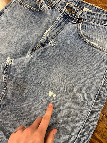 1996 Levi's 565 Distressed Jeans (31 x 30)