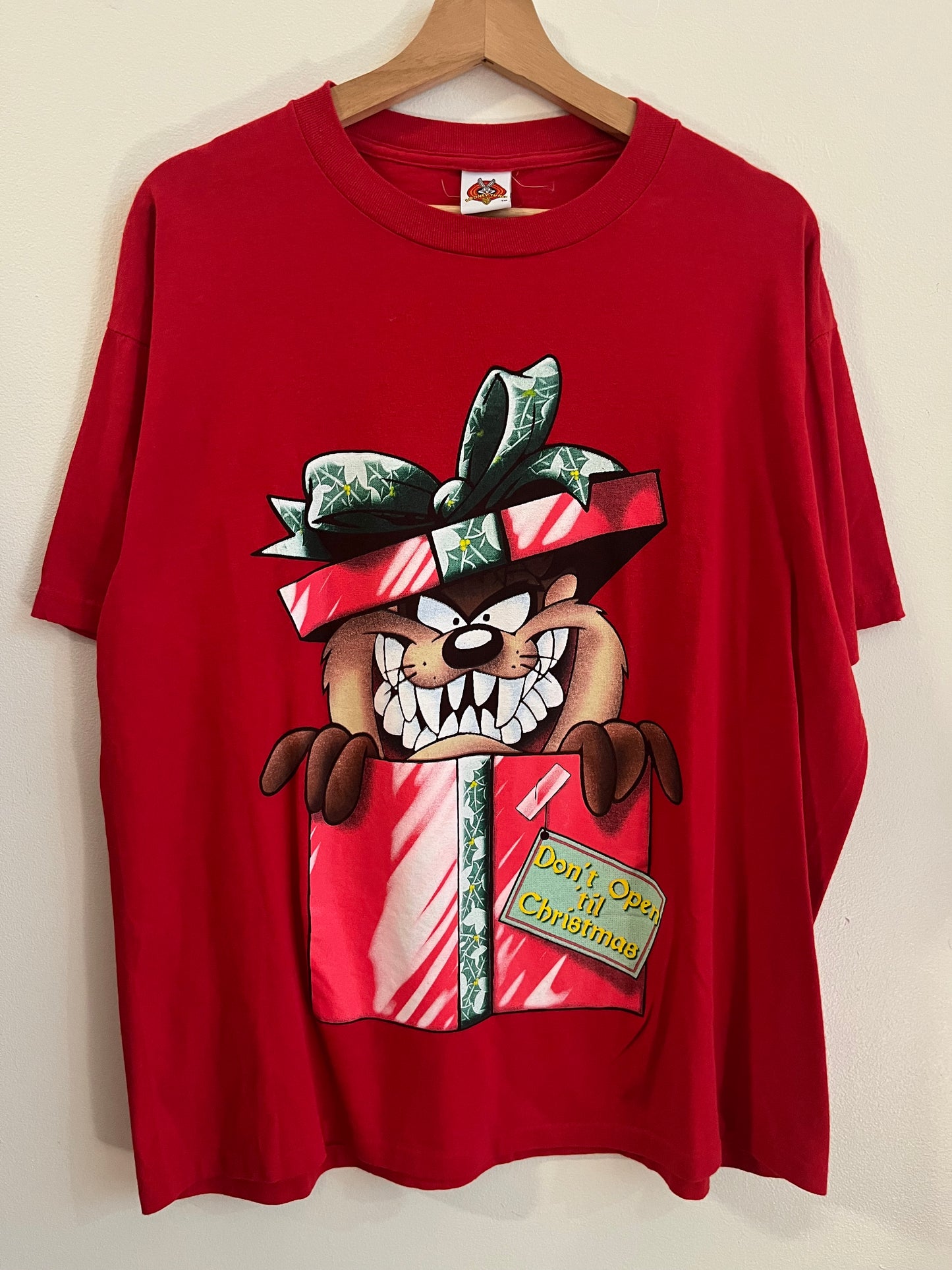 1998 Looney Tunes Taz Christmas Present Tee (L)