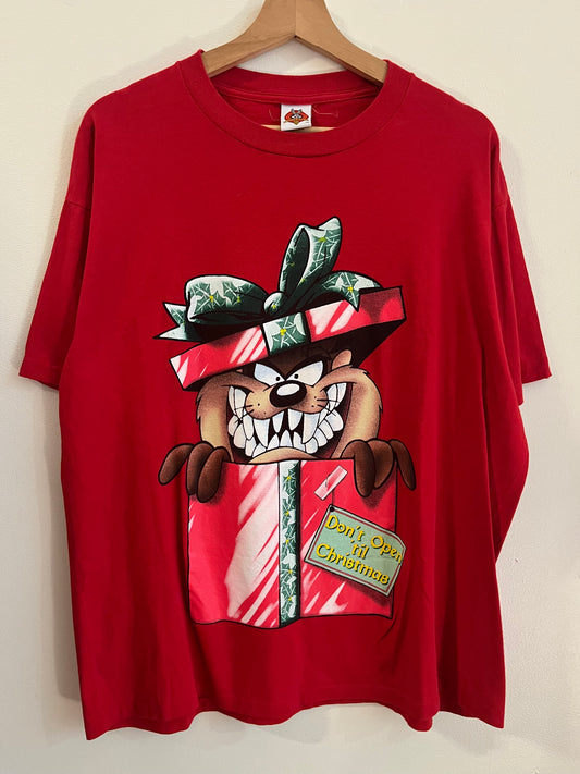 1998 Looney Tunes Taz Christmas Present Tee (L)