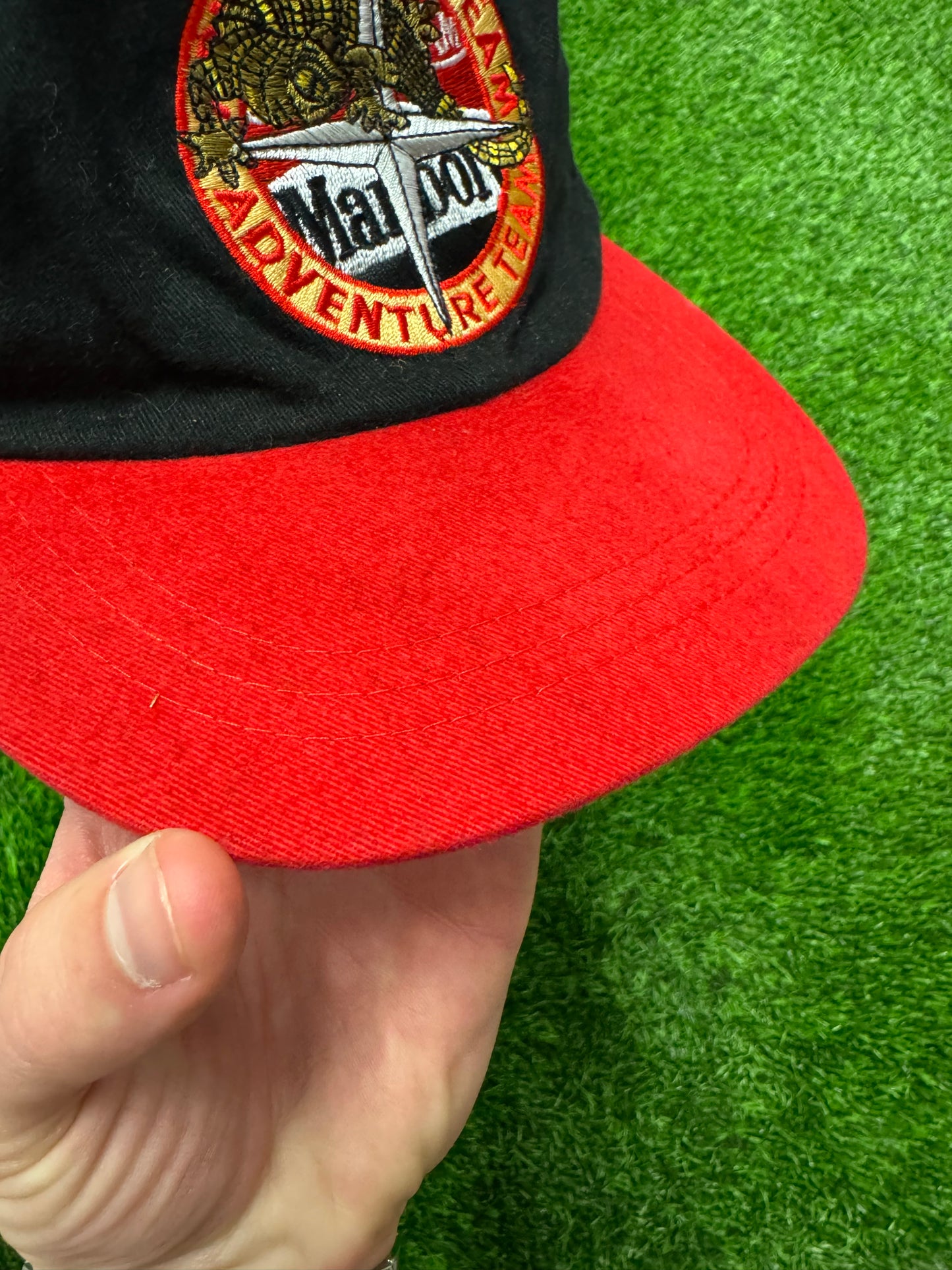 90s Marlboro Cigarettes Promo Adventures Vintage Snapback Hat (OS)