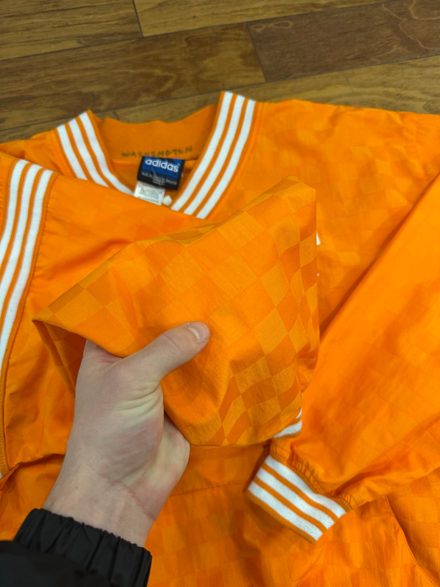 90s Adidas Tennessee Checkerboard Windbreaker (XL)