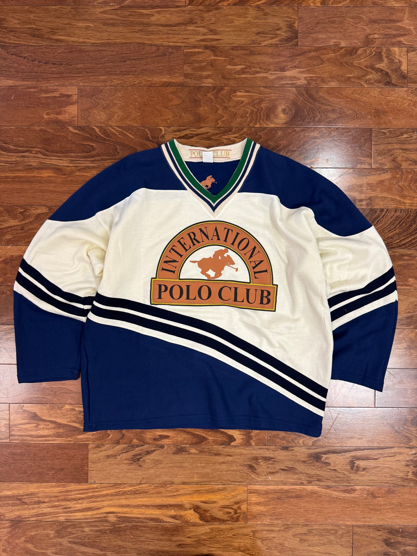 90s International Polo Club Hockey Sweater (XL)
