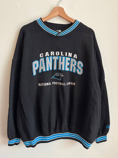 90s Carolina Panthers NFL Lee Sport Black Crewneck (XL)