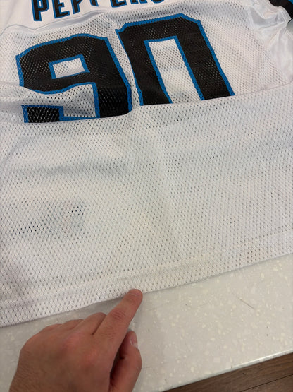 00s Carolina Panthers Julius Peppers Reebok Away Jersey (L)