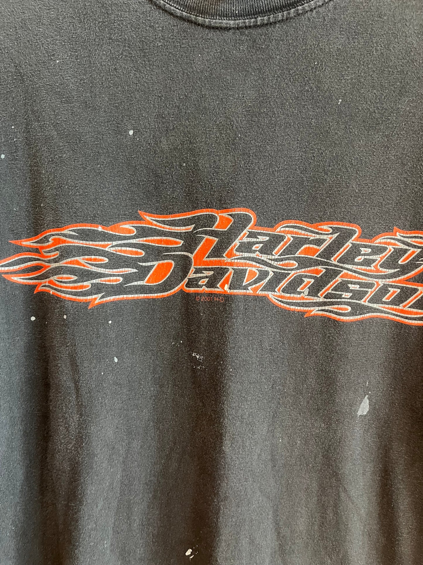 2001 Harley Davidson Paint Splatter Atlantic City Tee (XL)