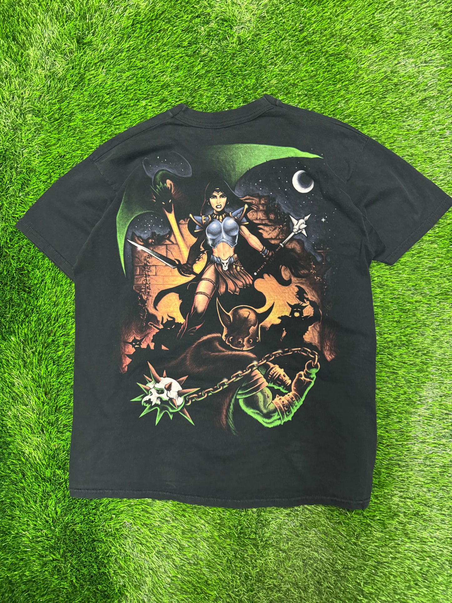 90s Dragon Queen Vintage Double Sided Anime Tee (XL)