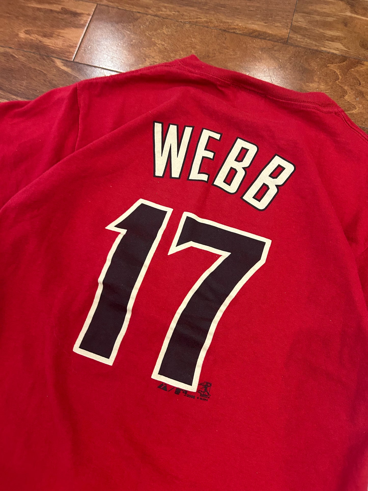 2008 Arizona Diamondbacks Brandon Webb #17 Jersey Tee (S)
