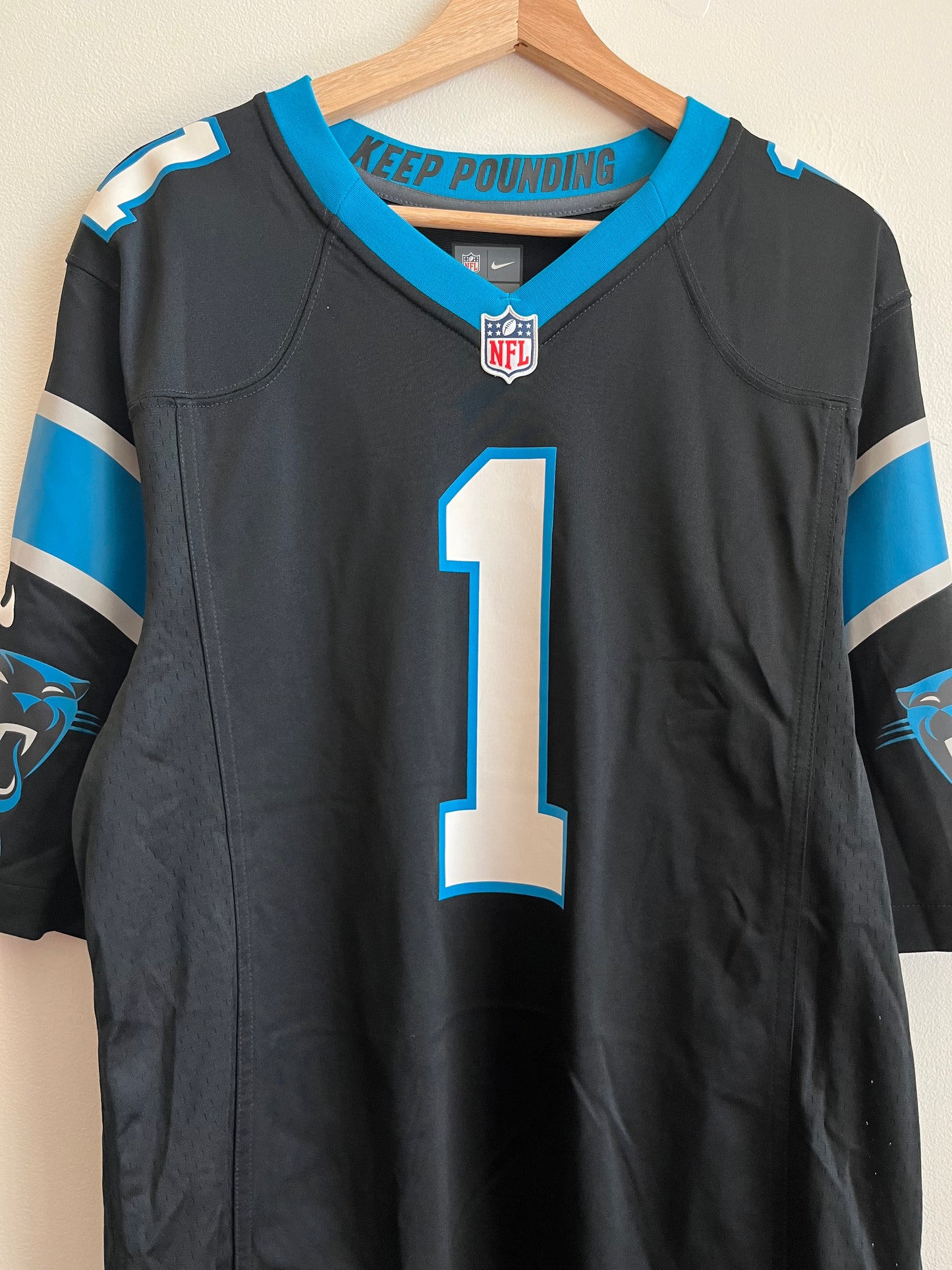 2010s Carolina Panthers Cam Newton Nike Home Jersey (M)